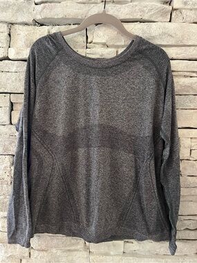 Athleta Momentum  Gray Heathered Performance Top Size 1X